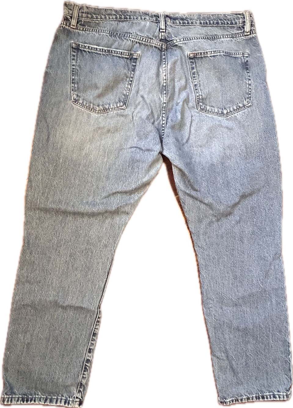 FRAME Le Slouch Mid-Rise Straight Leg Jeans Biodegradable Denim 34 - Picture 10 of 14